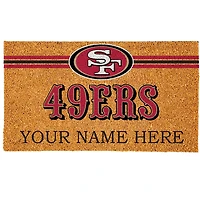 San Francisco 49ers 18" x 30" Personalized Coir Doormat