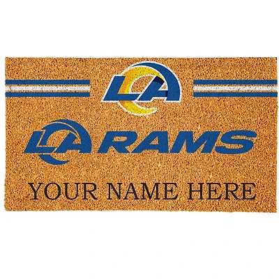 Los Angeles Rams 18" x 30" Personalized Coir Doormat