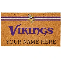 Minnesota Vikings 18" x 30" Personalized Coir Doormat