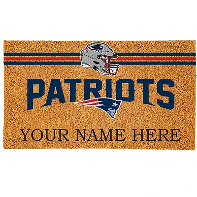 New England Patriots 18" x 30" Personalized Coir Doormat