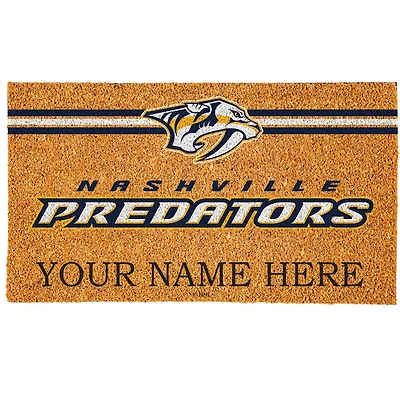 Nashville Predators 18" x 30" Personalized Coir Doormat