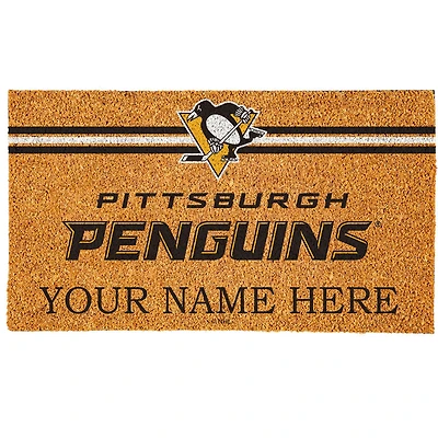 Pittsburgh Penguins 18" x 30" Personalized Coir Doormat
