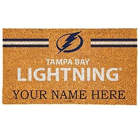 Tampa Bay Lightning 18" x 30" Personalized Coir Doormat