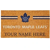Toronto Maple Leafs 18" x 30" Personalized Coir Doormat