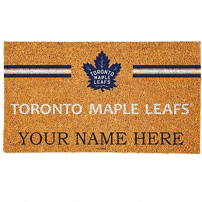 Toronto Maple Leafs 18" x 30" Personalized Coir Doormat