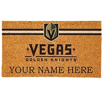 Vegas Golden Knights 18" x 30" Personalized Coir Doormat