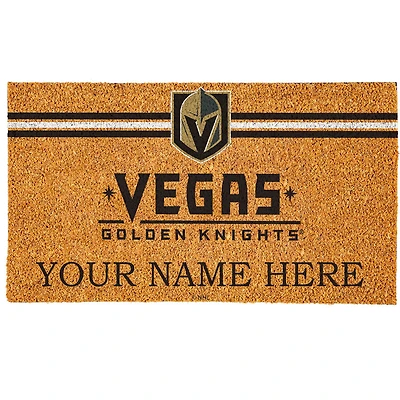 Vegas Golden Knights 18" x 30" Personalized Coir Doormat