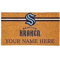 Seattle Kraken 18" x 30" Personalized Coir Doormat