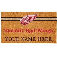 Detroit Red Wings 18" x 30" Personalized Coir Doormat