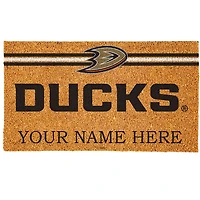 Anaheim Ducks 18" x 30" Personalized Coir Doormat