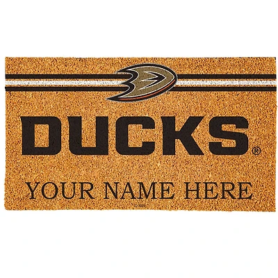 Anaheim Ducks 18" x 30" Personalized Coir Doormat