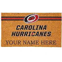 Carolina Hurricanes 18" x 30" Personalized Coir Doormat