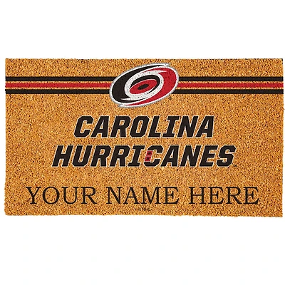 Carolina Hurricanes 18" x 30" Personalized Coir Doormat