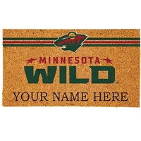 Minnesota Wild 18" x 30" Personalized Coir Doormat