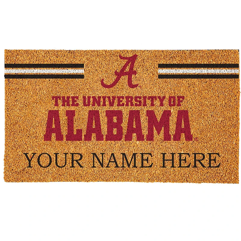 Alabama Crimson Tide 18" x 30" Personalized Coir Doormat