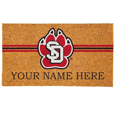 South Dakota Coyotes 18" x 30" Personalized Coir Doormat