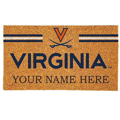 Virginia Cavaliers 18" x 30" Personalized Coir Doormat