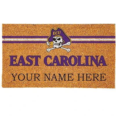 ECU Pirates 18" x 30" Personalized Coir Doormat