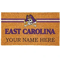 ECU Pirates 18" x 30" Personalized Coir Doormat
