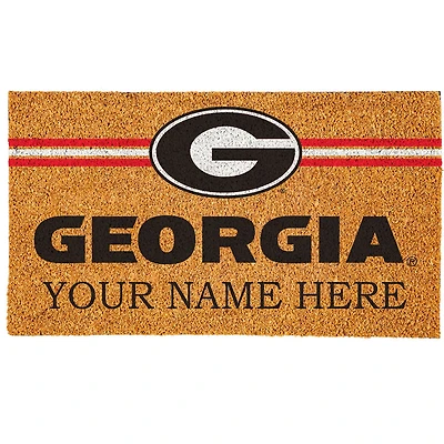 Georgia Bulldogs 18" x 30" Personalized Coir Doormat