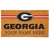 Georgia Bulldogs 18" x 30" Personalized Coir Doormat