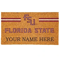 Florida State Seminoles 18" x 30" Personalized Coir Doormat