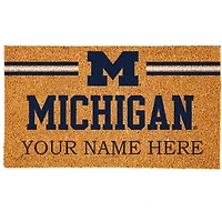 Michigan Wolverines 18" x 30" Personalized Coir Doormat