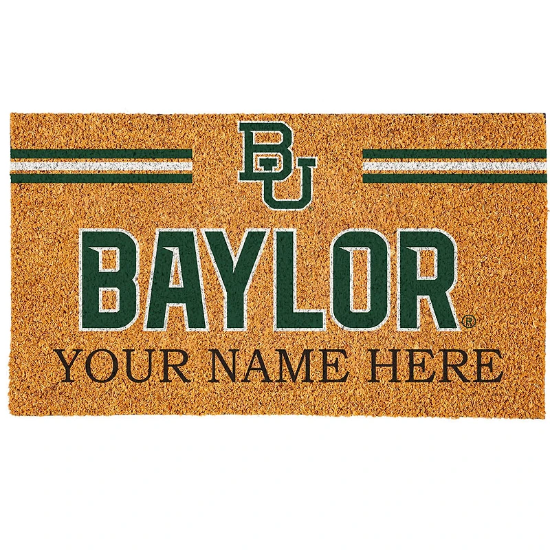 Baylor Bears 18" x 30" Personalized Coir Doormat
