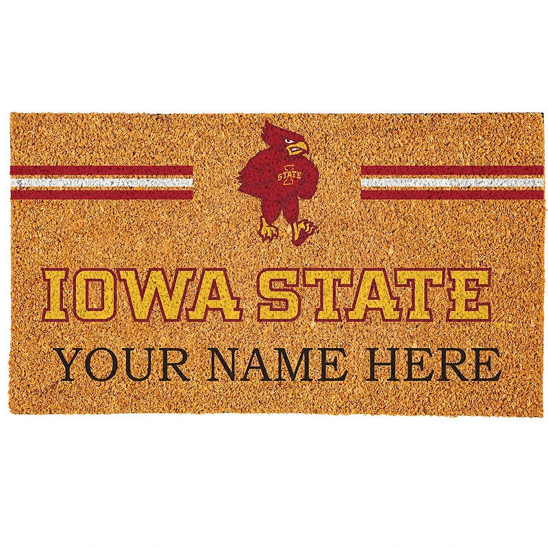 Iowa State Cyclones 18" x 30" Personalized Coir Doormat