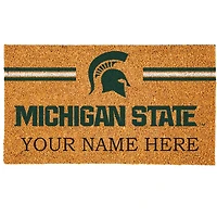Michigan State Spartans 18" x 30" Personalized Coir Doormat