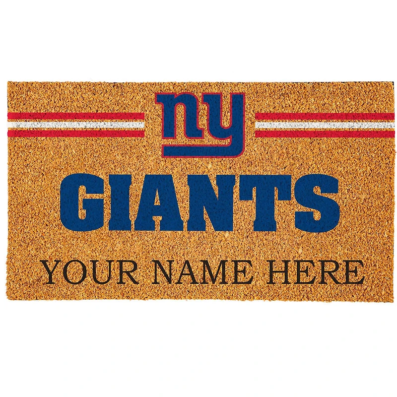 New York Giants 18" x 30" Personalized Coir Doormat