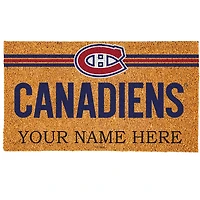Montreal Canadiens 18" x 30" Personalized Coir Doormat