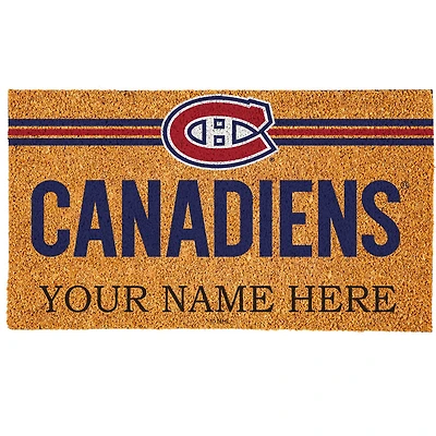 Montreal Canadiens 18" x 30" Personalized Coir Doormat