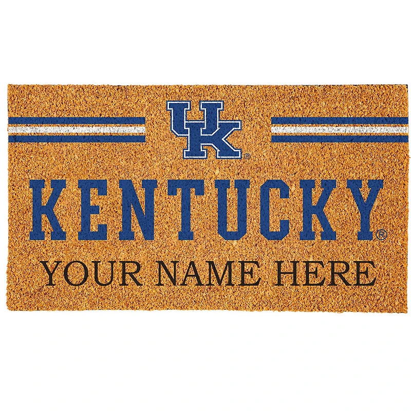 Kentucky Wildcats 18" x 30" Personalized Coir Doormat