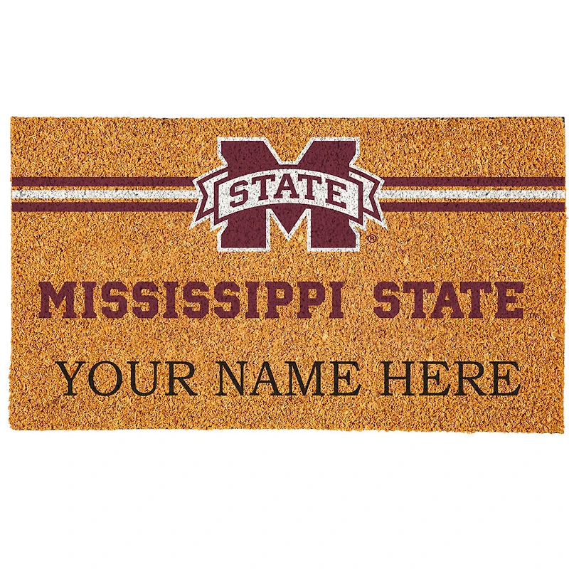 Mississippi State Bulldogs 18" x 30" Personalized Coir Doormat