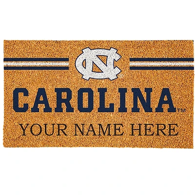 North Carolina Tar Heels 18" x 30" Personalized Coir Doormat