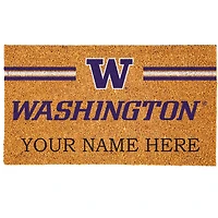 Washington Huskies 18" x 30" Personalized Coir Doormat