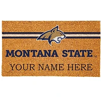 Montana State Bobcats 18" x 30" Personalized Coir Doormat