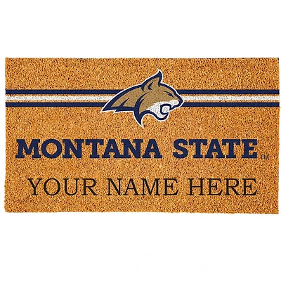 Montana State Bobcats 18" x 30" Personalized Coir Doormat