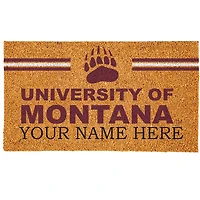 Montana Grizzlies 18" x 30" Personalized Coir Doormat