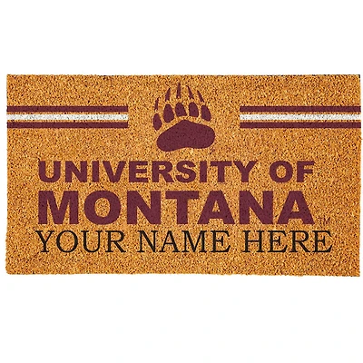 Montana Grizzlies 18" x 30" Personalized Coir Doormat