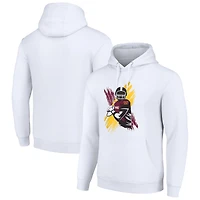 Men's Starter White Washington Commanders Player X Fleece Pullover Hoodie