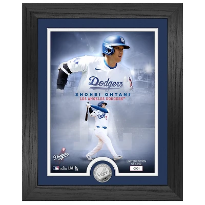 Highland Mint Shohei Ohtani Los Angeles Dodgers 13" x 16" Legends Silver Coin Photo Mint