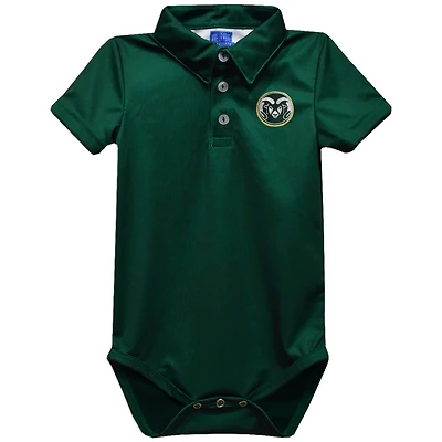 Infant Vive La Fete Green Colorado State Rams Polo Bodysuit