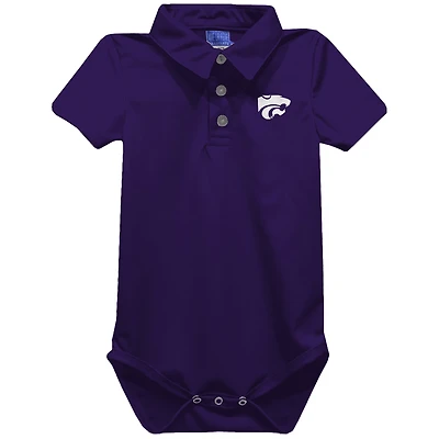 Infant Vive La Fete Purple Kansas State Wildcats Polo Bodysuit