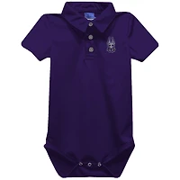 Infant Vive La Fete Purple UAlbany Great Danes Polo Bodysuit