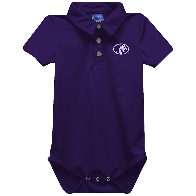 Infant Vive La Fete Purple North Alabama Lions Polo Bodysuit
