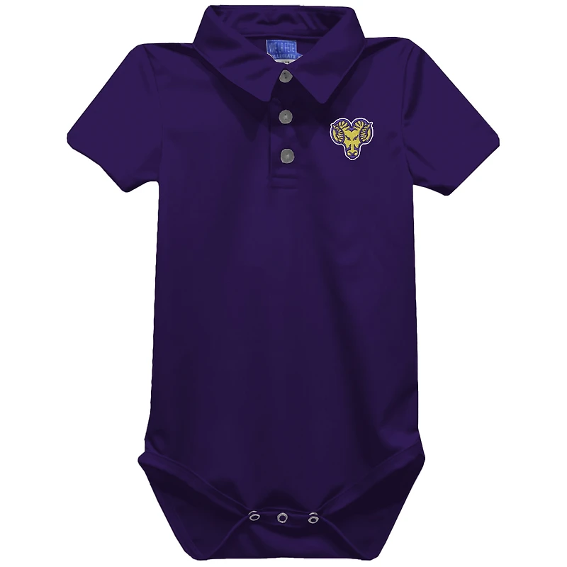 Infant Vive La Fete Purple West Chester Golden Rams Polo Bodysuit