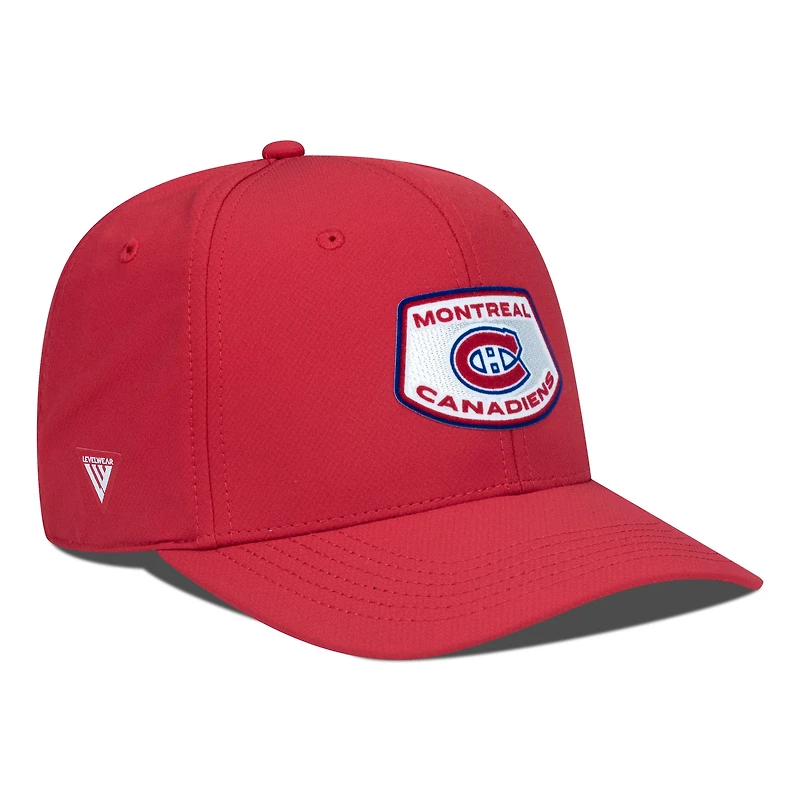 Men's Levelwear Red Montreal Canadiens Rise Skylight Flex Hat
