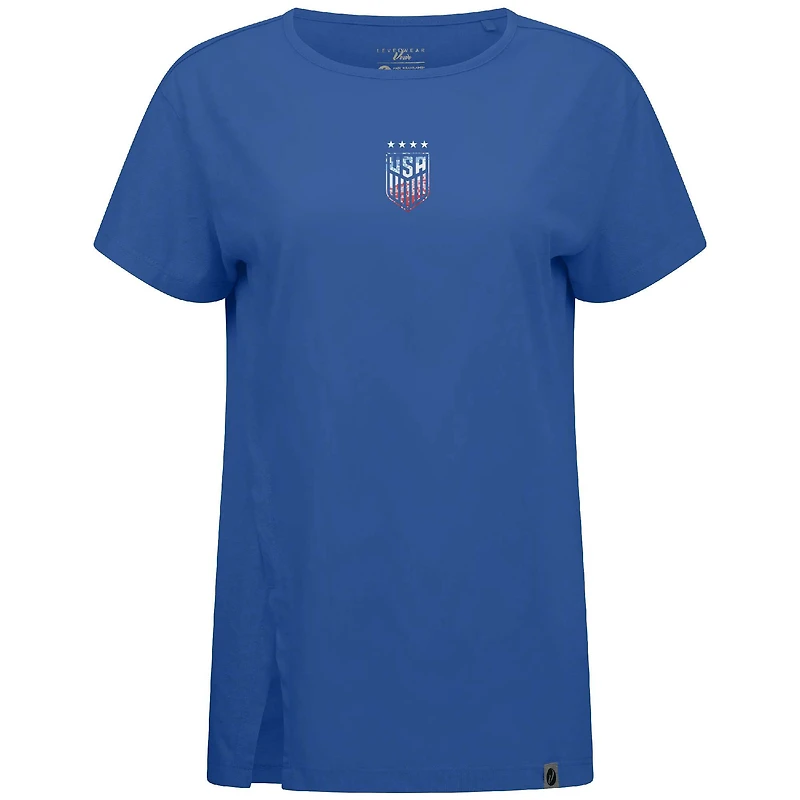 Women's Levelwear Royal USWNT Influx Pixel T-Shirt